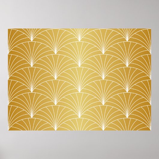 Klassische Art Deco Nahtloses Muster. Geometric St Poster (Vorne)