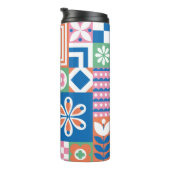 Klassische Art Deco Nahtloses Muster. Geometric St Thermosbecher (Nach rechts gedreht)