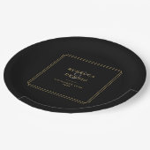 Klassische Art Deco Pappteller (Schrägansicht)