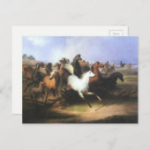 Klassische Art Running Pferde Postkarte (Vorne/Hinten)