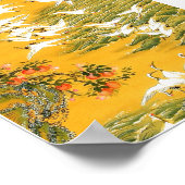 Klassische, asiatische Fliegenkrane Poster (Ecke)