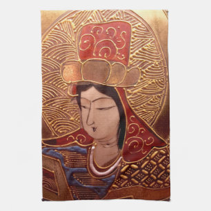 Klassische asiatische Frau Küchentücher