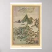 Klassische asiatische Kunst Chinesische Landschaft Poster (Vorne)