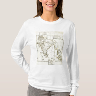 Klassische asiatische Südkarte T-Shirt