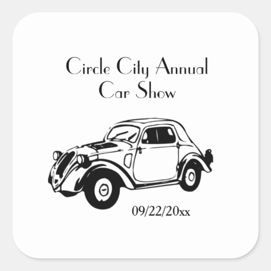 Klassische Aufkleber für Autos individuell anpasse (Vorderseite)