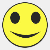 Klassische Aufkleber mit gelbem Gesicht (Vorderseite)