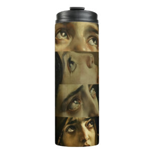 Klassische Augenmalereien Thermosbecher