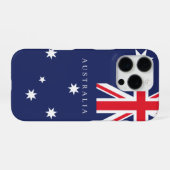 Klassische australische Flagge iPhone Hülle (Rückseite (Horizontal))
