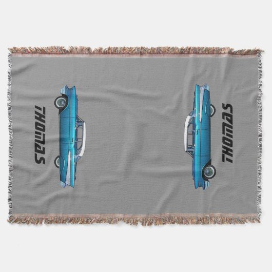 Klassische Auto Chevy BelAire Gewohnheitsdecke Decke (Vorderseite)