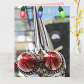 KLASSISCHE AUTO-FINS-CADDY-WEIHNACHTSKARTEN KARTE (Gelbe Blume)