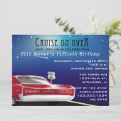 Klassische Auto-Geburtstags-Party Einladung (Stehend Vorderseite)