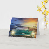 KLASSISCHE AUTO-RAUM-GRUSS-KARTE KARTE (Gelbe Blume)