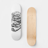 Klassische Auto-Skateboardplattform Skateboard (Vorderseite)
