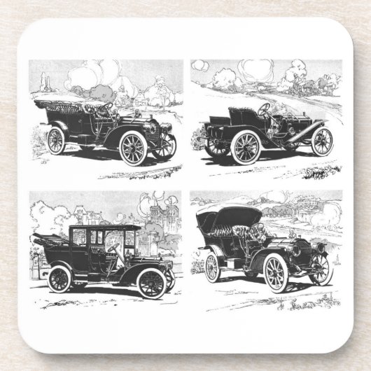 Klassische Auto-Untersetzer Getränkeuntersetzer (Vorderseite)