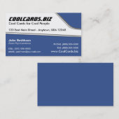 Klassische Auto-Visitenkarte Visitenkarte (Vorne/Hinten)