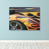 KLASSISCHE AUTOFLAMMEN LEINWANDDRUCK (Insitu (Holzboden))