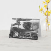 klassische Autogrußkarte Karte (Gelbe Blume)