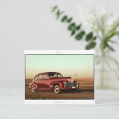 Klassische Autokarte: Pontiac Streamliner '41 Postkarte (Stehend Vorderseite)