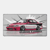 Klassische Autokultur, schlank modern. Rot und Gra Schreibtischunterlage (Vorderseite)