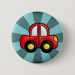 Klassische Automobil-Kunst Retro-Automobil-Druck Button