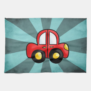 Klassische Automobil-Kunst Retro-Automobil-Druck Geschirrtuch