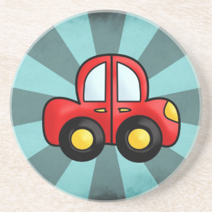 Klassische Automobil-Kunst Retro-Automobil-Druck Getränkeuntersetzer