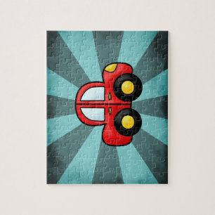 Klassische Automobil-Kunst Retro-Automobil-Druck Puzzle