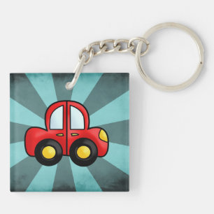Klassische Automobil-Kunst Retro-Automobil-Druck Schlüsselanhänger