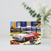 Klassische Automobil-Postkarte Postkarte (Stehend Vorderseite)