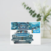Klassische Automobil-Postkarte Postkarte (Stehend Vorderseite)