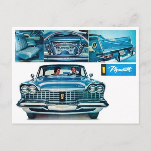 Klassische Automobil-Postkarte Postkarte (Vorderseite)