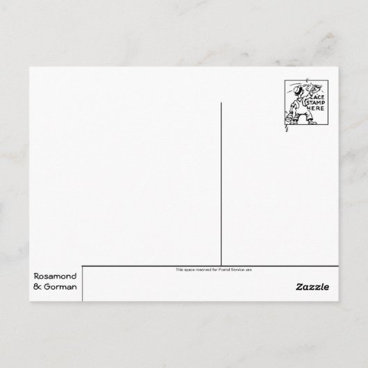 Klassische Automobil-Postkarte Postkarte (Rückseite)