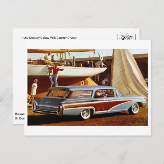 Klassische Automobil-Postkarte Postkarte (Vorne/Hinten)