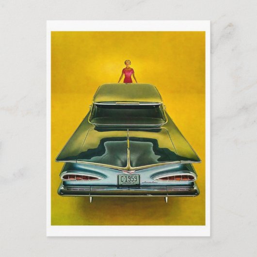 Klassische Automobil-Postkarte Postkarte (Vorderseite)