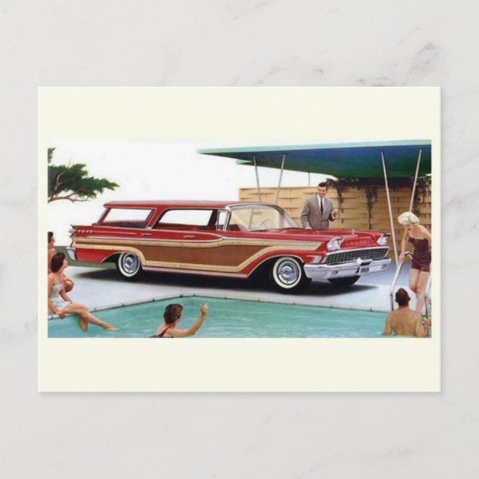 Klassische Automobil-Postkarte Postkarte (Vorderseite)