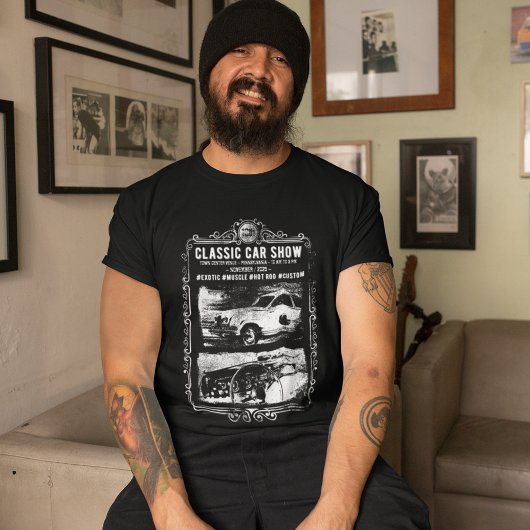 Klassische Automobil-Show individuell anpassen T-Shirt