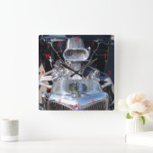 Klassische Automobil-Wall-Uhr Quadratische Wanduhr (Zuhause)