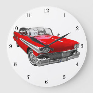 Klassische Automobil-Wanduhr Große Wanduhr