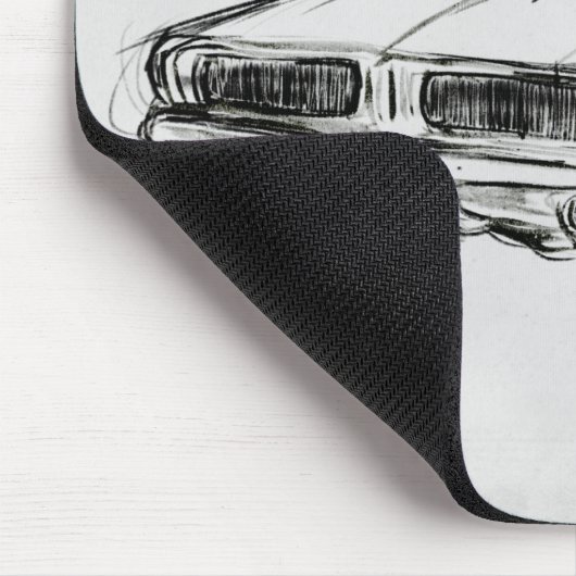Klassische Automobilskizze IV Mousepad (Ecke)