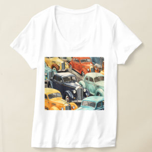 Klassische Automuster T-Shirt