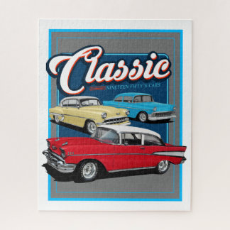 Klassische Autos der 50er Jahre Puzzle