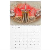 Klassische Autos im Aquarellkalender Kalender (Jan 2027)