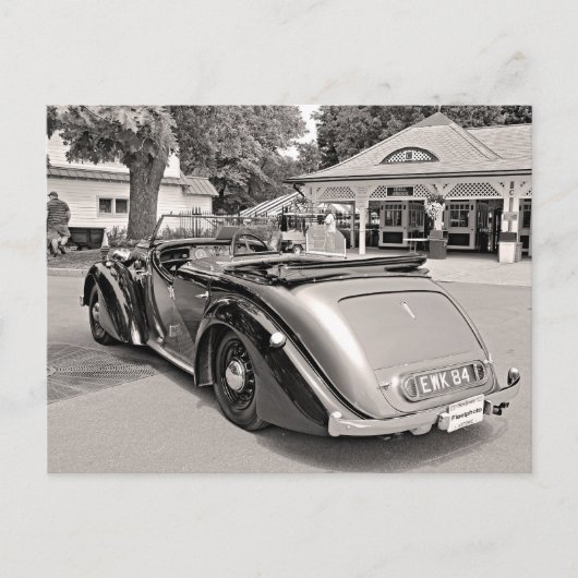 Klassische Autos in Saratoga Postkarte (Vorderseite)
