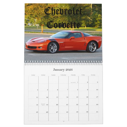 Klassische Autos Kalender (Jan 2026)