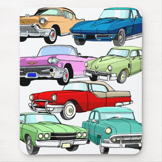 Klassische Autos Mousepad (Vorne)