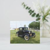Klassische Autos Postkarte (Stehend Vorderseite)