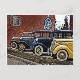 Klassische Autos Postkarte