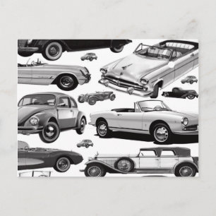 Klassische Autos Postkarte