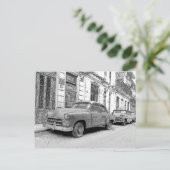 Klassische Autos Postkarte (Stehend Vorderseite)