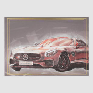 Klassische Autos Seidenpapier
